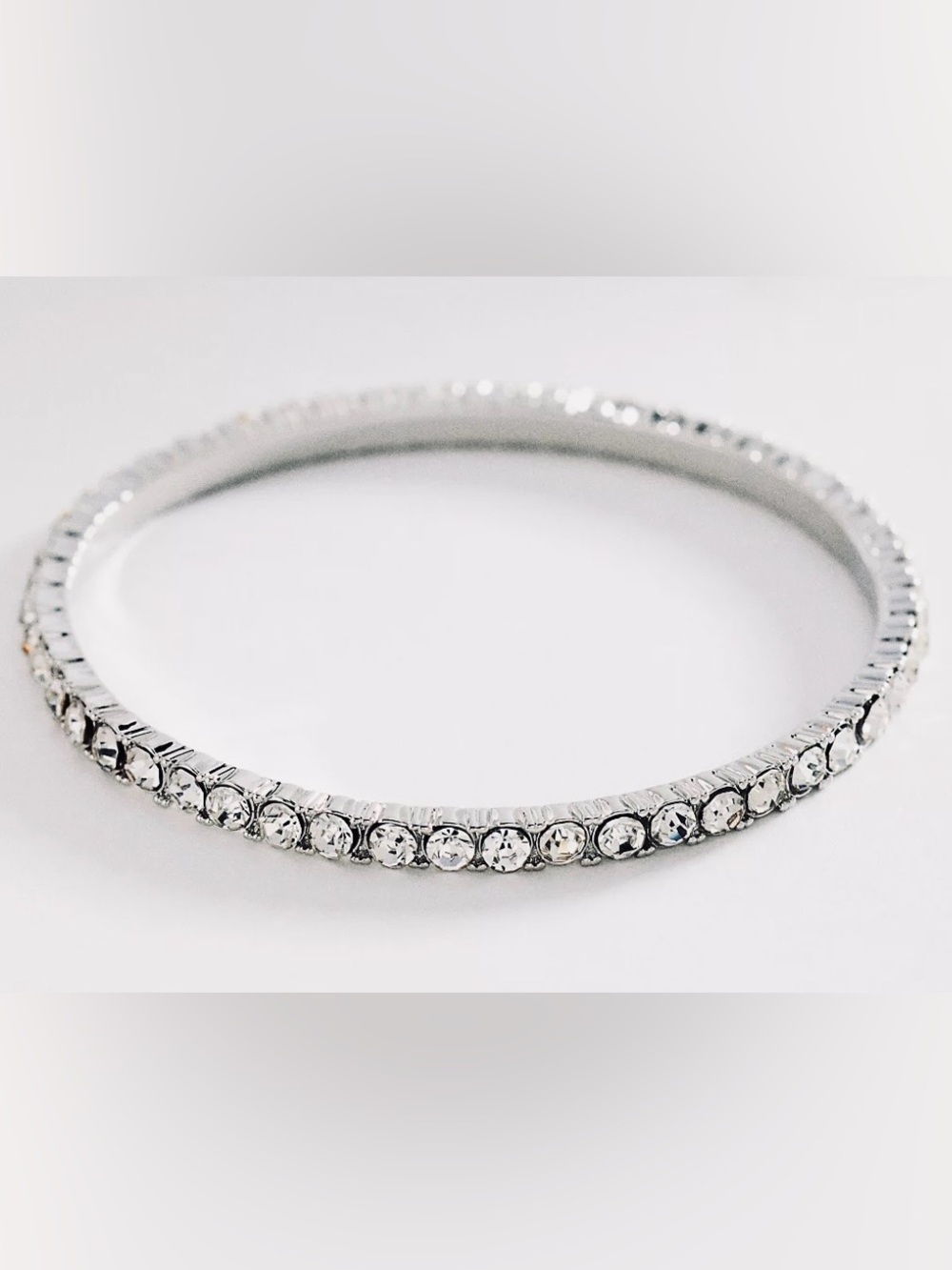 Anthropologie Pavé Diamond Cuff Bracelet